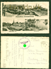 Swinemnde Ostseebad sw-AK vier Ansichten Feldpost 1941 nach Amberg (d9810)
