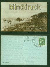 Misdroy Seebad sw-AK Strand am Kaffeeberg 1926 nach Dresden (d9823)
