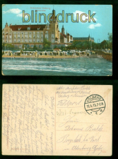 Kolberg Ostseebad farb-AK Strandschloss Feldpost 1915 nach Varel (d9829)