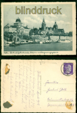 Stettin sw-AK Hakenterrasse, Ministerium und Regierungsgebude ungebraucht(d9845