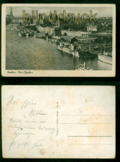 Stettin sw-AK Am Hafen ungebraucht (d9848)