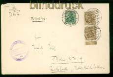 dt. Reich frankierter Marine-Feldpostbrief Feldpost # 247 Reichsbank 1916(55796)