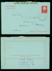 Niederlande Aerogramm Paquebot Schiffspost Japan 1972 nach Apeldoorn (55814)