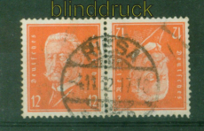 dt. Reich Zusammendrucke Mi # K 13 gestempelt Reichsprsidenten 1932 (55696)