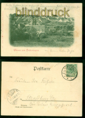 Helleringen sw-AK Gruss aus .... Gesamtansicht 1899 nach Straburg (d9742)