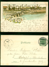 Diedenhofen bei Metz Litho-AK Gruss aus .... Gesamtansicht 1897 (d9743)