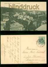 Misdroy Seebad sw-AK Blick vom Belvedere 1912 Steuermann Dampfprahm (d9748)