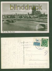 K�ln am Rhein sw-AK Neue Br�cke 1952 mit Notopfer nach Gardessen (d9346)