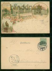Dortmund Litho-AK Gruss aus ..... vier Ansichten 1898 nach Kaiserslautern(d9356)