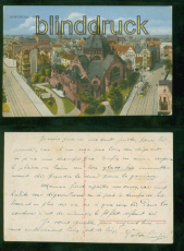 Dortmund farb-AK Totalansicht mit Synagoge (d9357)