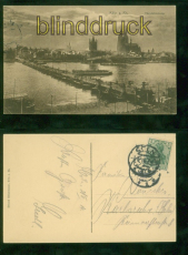 Kln sw-Mondschein-AK Abendstimmung 1914 nach Karlsruhe (d9389)