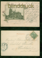 Kln a. Rhein sw-AK Dom 1901 nach Drkheim (d9393)