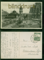 Kln a. Rh. sw-AK Hauptbahnhof mit Blick auf den Dom 1935 n Wilhelmshaven(d9407)