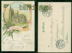 Kln farb-AK Dom Sdseite 1902 nach Hilter (d9410)