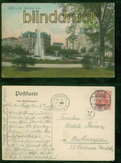 K�ln farb-AK Deutscher Ring 1908 nach Antwerpen (d9417)