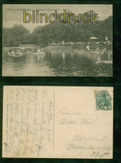 Kln-Lindenthal sw-AK Stadtwald-Restaurant - Garten 1916 nach Hchstadt (d9420)