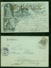 Telgte sw-AK Gruss aus ..... drei Ansichten 1906 nach Iburg (d9440)