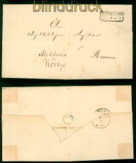 dt. Reich Militr Dienstsache Ilsenburg 27.1.1874 nach Bremen mit Inhalt (55737)