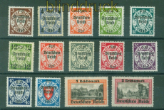 dt. Reich Mi # 716/29 Danzig-Abschied postfrisch gepr. Schlegel BPP (56305)
