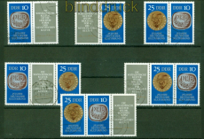 DDR Zusammendrucke Mi # 1592/93 gestempelt WZd 227/232 Kulturbund (56288)