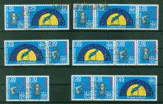 DDR Zusammendrucke Mi # 1714/16 gestempelt WZd 254/259 Carl Zeiss (56291)