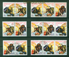DDR Zusammendrucke Mi # 2019/21 gestempelt WZd 319/24 Intern Jahr der Frau(56297