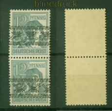 Bi-Zone Mi #  40 I NK b postfrisch senkrechtes Paar mit Kehraufdruck (56124)