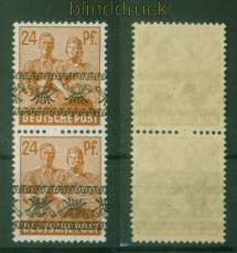 Bi-Zone Mi #  44 I NK a postfrisch im senkrechten Paar mit Kehraufdruck (56130)