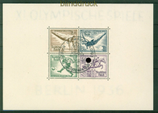 dt. Reich Mi # Block  5 z dickes Papier Sonderstempel gepr. Schlegel BPP (55345)