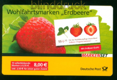 Bund Markenheftchen Mi # 81 Ersttagssonderstempel Erdbeere (56280)