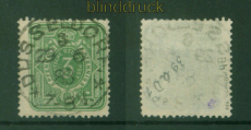 dt. Reich Mi #  39 b B gestempelt breite Marke geprft Jschke-Lantelme (56256)