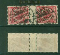 dt. Reich Mi #  47 d ZS gestempelt geprft Jschke-Lantelme BPP (56261)