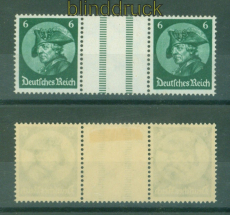dt. Reich Zusammendrucke Mi # WZ  9 ungebraucht mit Falz (55850)