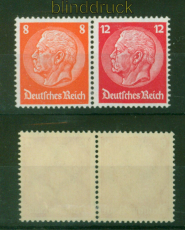 dt. Reich Zusammendrucke Mi # W  46 ungebraucht mit Falz  (55855)