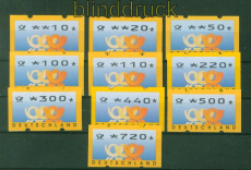 Bund ATM 1999 Mi # 3.3 Versandstellensatz 2 postfrisch komplett mit Nummer(56163)