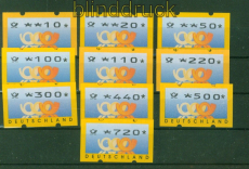 Bund ATM 1999 Mi # 3.3 Versandstellensatz 2 postfrisch komplett mit Nummer(56167)