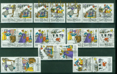 DDR Zusammendrucke Mi # 1995/2000 gestempelt WZd 308-SZd 138 Mrchen (IX)(56231)