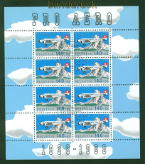 Schweiz Mi # 1369 Sonderstempel Kleinbogen 50 Jahre Stiftung Pro Aero (56245)