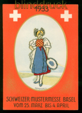 Schweiz Mustermesse Basel Sonderpostkarte Mrz 1933 ungebraucht (56120)