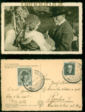 Tscheschoslowakei Prsident Masaryk Mi # 379 und 380 SSt. AK Masaryk (56119)