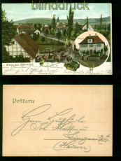 Elbersroth farb-AK Gruss aus ..... zwei Ansichten adressiert nach Lingen (d10035)