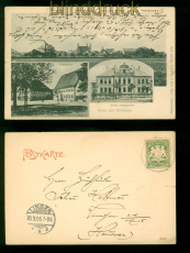Herrieden sw-AK Gruss aus ..... 3 Ansichten 1905 nach Lingen (d10041)