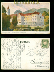 Neumarkt i. Obpf. farb-AK Karmelitenkloster Mariahilfberg 1909 nach Lingen(d10063)