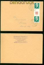 DDR Zusammendrucke Mi # SZ 13 EF auf Fernbrief senkrechter Zusammendruck (56053)