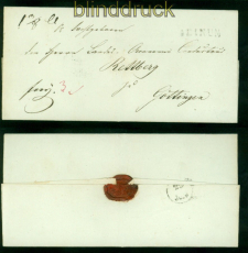 Beinum Vorphilabriefhlle Hannover Feuser # 216-1 nach Gttingen (56011)