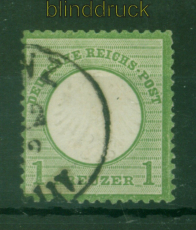 dt. Reich Mi #   7 gestempelt 1 Kreuzer grn (56024)