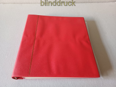 Safe hellroter Morocco Ringbinder 704-2 mit 30 unterschiedlichen Hllen (56575)