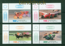 Bund Mi # 2031/34 postfrisch Eckrand Fr den Sport 1999 (56531)