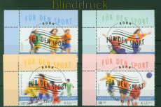 Bund Mi # 2165/68 Sonderstempel Eckrand Fr den Sport 2001 (56534)