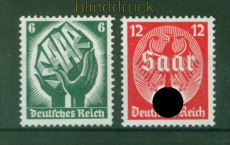 dt. Reich Mi # 544/45 postfrisch Saarabstimmung (56599)